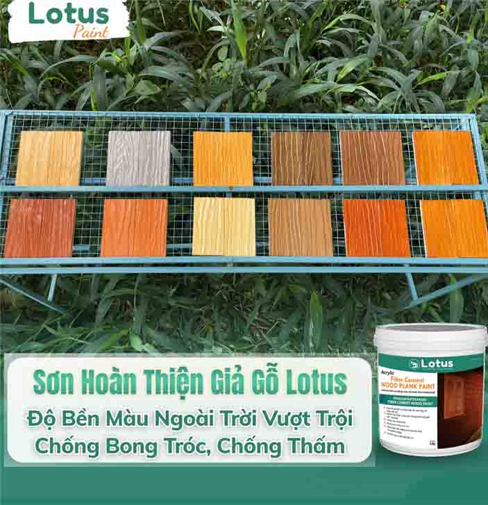 Màu sơn giả gỗ đẹp