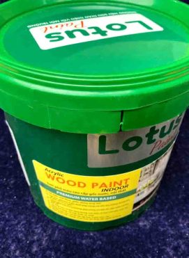 1kg sơn Wood Paint Lotus sơn gỗ bệt được 5-7m2