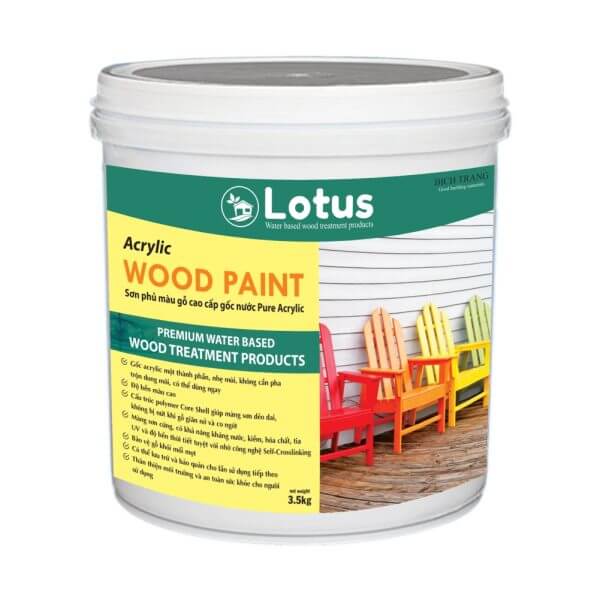 sơn gỗ màu đơn sắc cao cấp