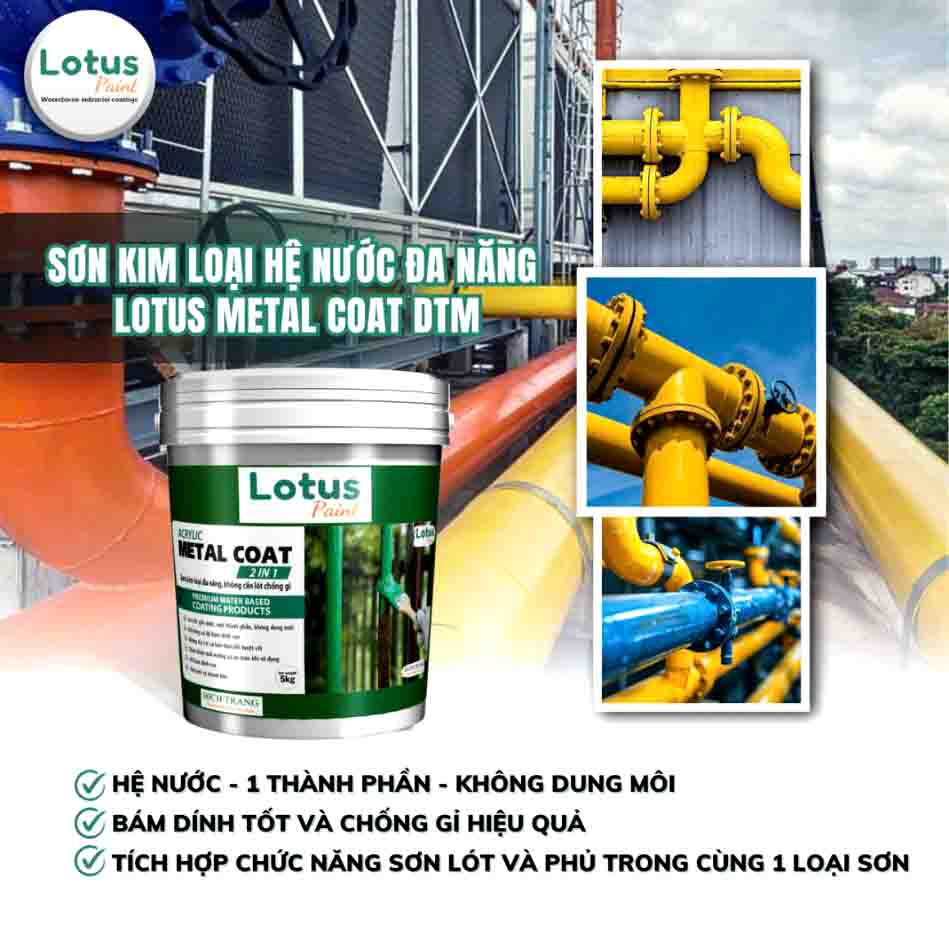 Tại sao xu hướng hiện tại khách hàng chuyển sang sơn kim loại sắt thép Lotus