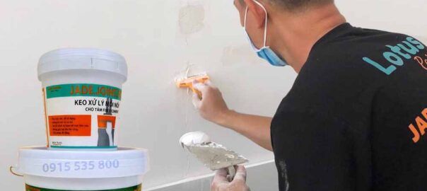 Hướng dẫn quy trình thi công keo xử lý mối nối tấm cemboard