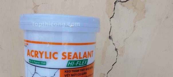 Keo xử lý tường nứt hiệu quả trám vá vết nứt keo Hi-flex