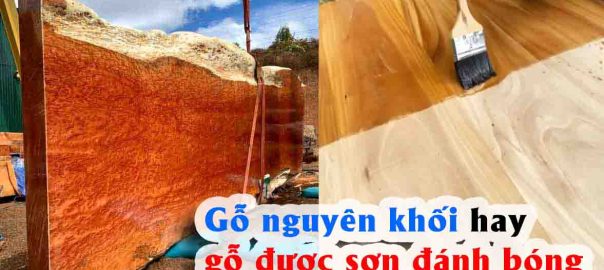 Gỗ nguyên khối hay gỗ được sơn đánh bóng lựa chọn bền hơn