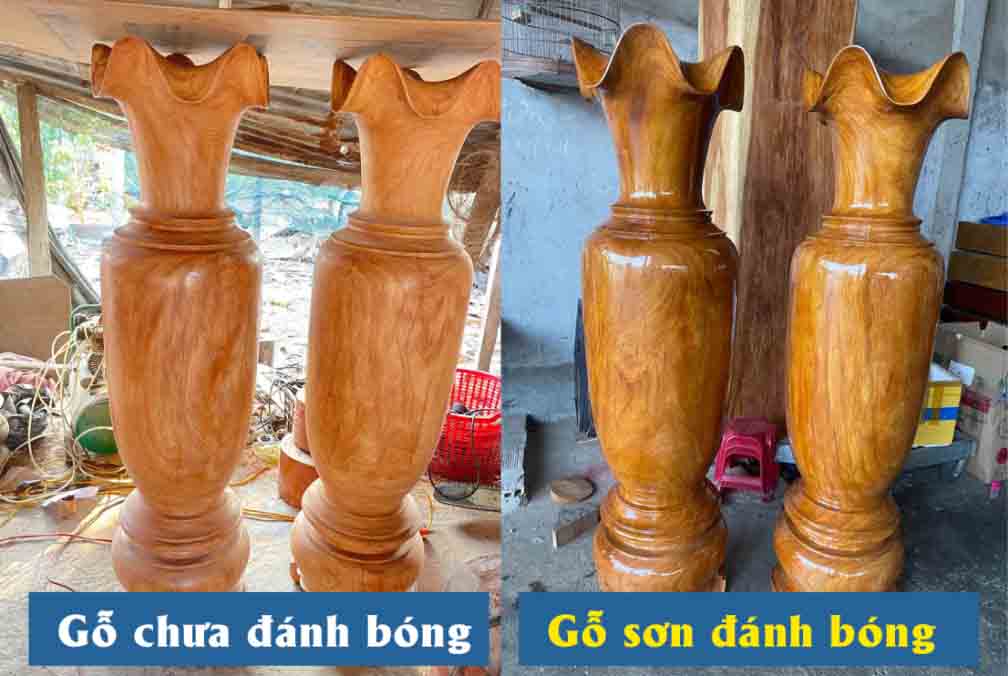 So Sánh Chi Tiết Gỗ Nguyên Khối Hay Gỗ Được Sơn Đánh Bóng