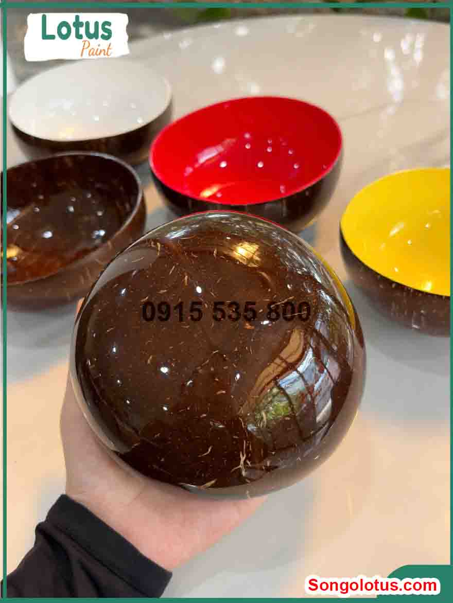 Sơn gỗ bát gáu dừa hàng xuất khẩu Sơn gỗ bát gáu dừa hàng xuất khẩu