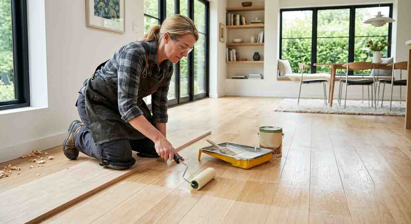 So sánh các công nghệ sơn sàn gỗ trên thị trường hiện nay Sơn Sàn Gỗ Tự Nhiên An Toàn Không Mùi Đẹp chuẩn 5 sao!