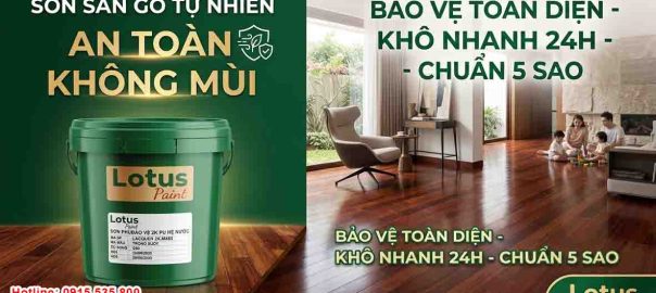 Sơn Sàn Gỗ Tự Nhiên An Toàn Không Mùi Đẹp chuẩn 5 sao!